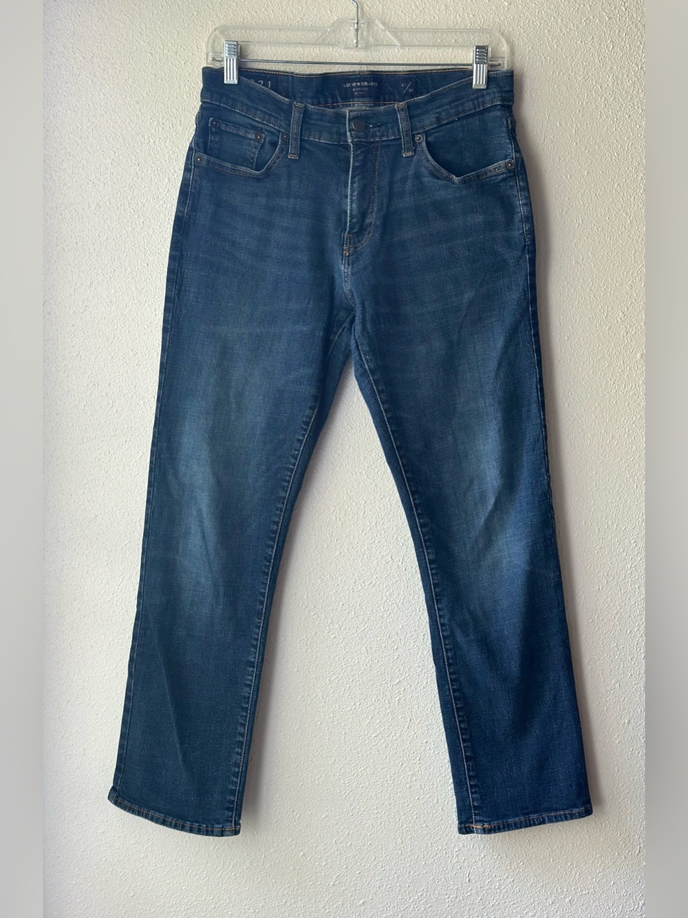 Lucky Brand 221 Straight Jeans Men’s 31 Blue Denim Classic Casual Medium Wash